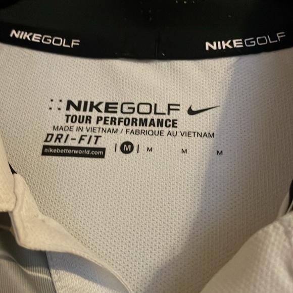 Nike Men’s Golf Polo Style Dri Fit Shirt Sz M - Picture 4 of 5